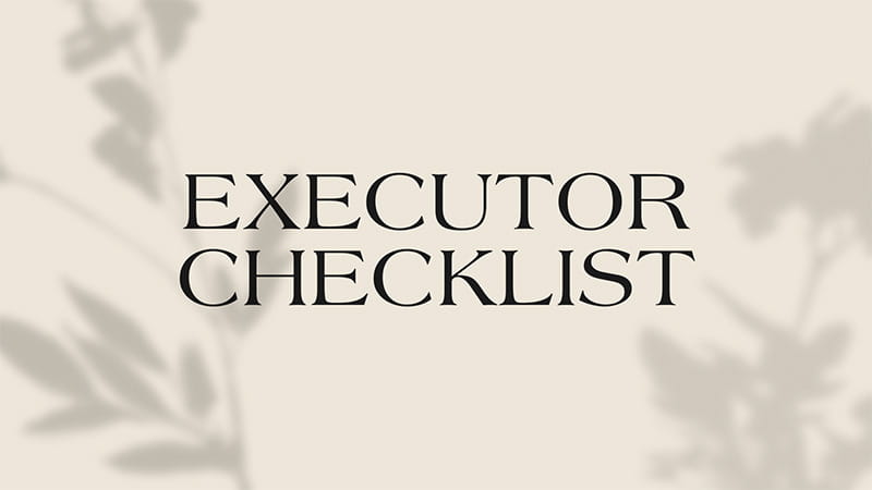 Executor Checklist