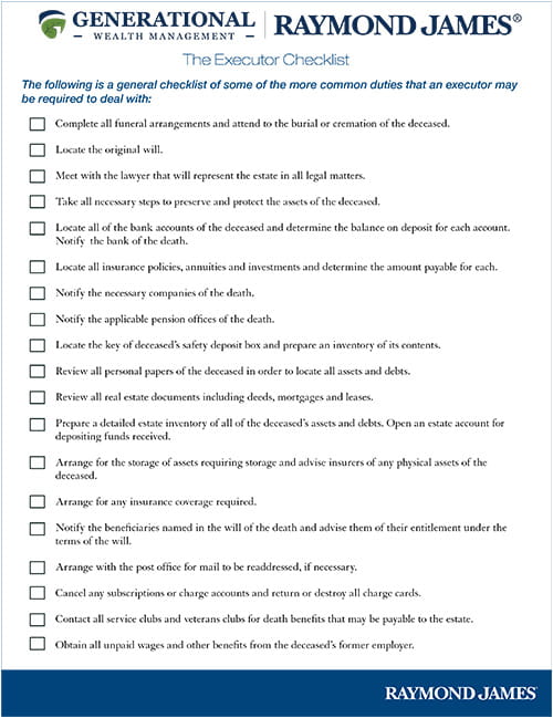 GWM Executor Checklist-1